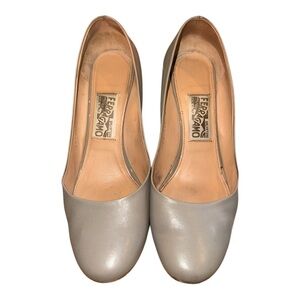 Salvatore Ferragamo Women's Elegant Silver Heels